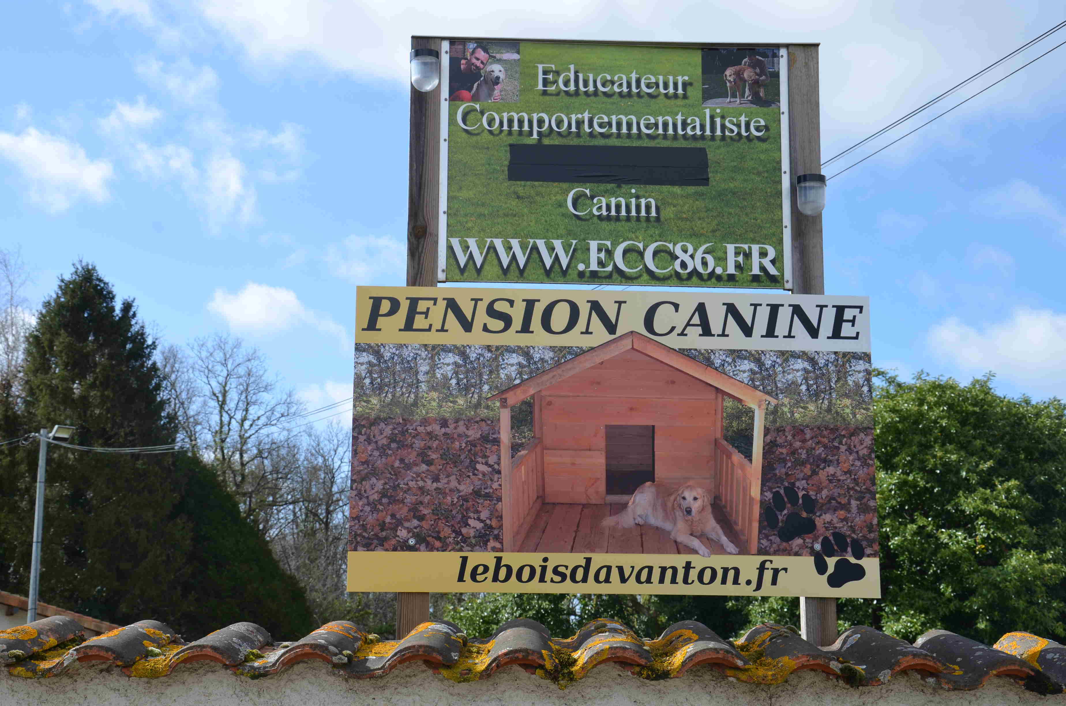 pancarte pension canine poitiers